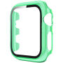 Prozirna futrola sa kaljenim staklom za Apple Watch 38mm - neonski zelene