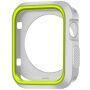 Zaštitna silikonska futrola za Apple Watch 38mm - bijela - zelena