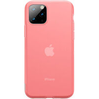 Baseus silikonska prozirna maskica za iPhone 11 Pro Max - crvena
