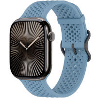 xDfind perforirani silikonski remen/narukvica za sat za Apple Watch 42mm / 41mm / 40mm / 38mm - plavi