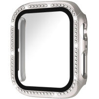 xDfind Futrola ukrašena kamenčićima s kaljenim staklom za Apple Watch 41mm - starlight