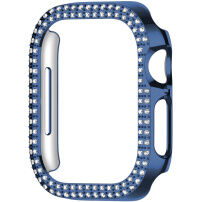 xDfind metalna futrola ukrašena kamenčićima za Apple Watch 45mm - tamnoplava
