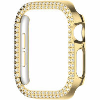 xDfind metalna futrola ukrašena kamenčićima za Apple Watch 40mm - zlatna