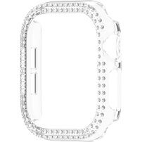 xDfind sjajna futrola optočena kamenčićima za Apple Watch 40mm - prozirna