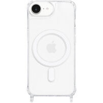 Prozirna maska s držačima za vezicu i MagSafe za iPhone 16e / 17e - prozirna