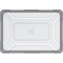 Otporna maska sa strukturom saća i sklopivim nožicama za MacBook Neo (A3404) - siva
