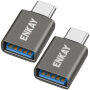 ENKAY ENK-AT134 Redukcije za punjenje i prijenos podataka - USB-A na USB-C - 2 kom - siva