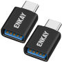 ENKAY ENK-AT134 Redukcije za punjenje i prijenos podataka - USB-A na USB-C - 2 kom - crna