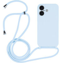 Silikonska maska s vezicom za iPhone 17 - plava