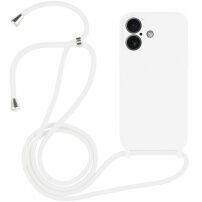 Silikonska maska s vezicom za iPhone 17 - bijela