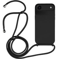 Silikonska maska s vezicom za iPhone Air - crna