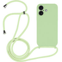 Silikonska maska s vezicom za iPhone 16 - zelena
