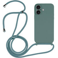 Silikonska maska s vezicom za iPhone 16 - mentol