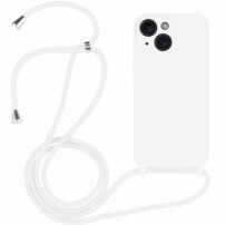 Silikonski etui s uzicom za iPhone 14 Plus - bijeli
