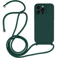 Silikonska maska s vezicom za iPhone 13 Pro Max - petrolej