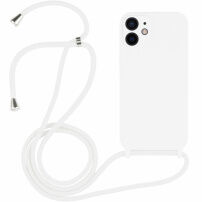 Silikonska maska s vezicom za iPhone 12 - bijela