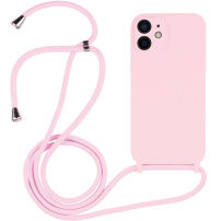 Silikonska maska s vezicom za iPhone 12 - ružičasta