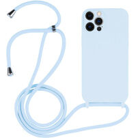 Silikonska maska s vezicom za iPhone 12 Pro - plava