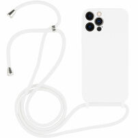 Silikonska maska s vezicom za iPhone 12 Pro - bijela