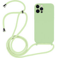 Silikonska maska s vezicom za iPhone 12 Pro Max - zelena