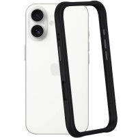 Zaštitni silikonski okvir za iPhone 16 - crni