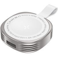 Toocki TW15 mini prijenosni bežični punjač za Apple Watch - 2,5W - srebrni