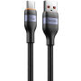 WEKOME WDC-C31 pleteni kabel za punjenje i prijenos podataka - USB-A na USB-C - 1,2 m - crni
