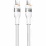WEKOME WDC-C32 pleteni kabel za punjenje i prijenos podataka - USB-C na USB-C - 2 m - bijeli