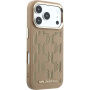 Karl Lagerfeld Perforated Monogram maska s MagSafe za iPhone 17 Pro Max - bež