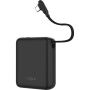 FIXED Zen 10 Loop powerbank s integriranim kabelom USB-C i priključcima USB-C / USB-A - 10 000 mAh - crna