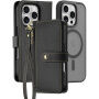 DUX DUCIS Odvojiva preklopna torbica Lawa 2u1 s MagSafe i novčanikom za iPhone 16 Pro - crna