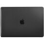 ENKAY 3u1 sjajan maskica s ultra tankom folijom za zaštitu EU tipkovnice i s umetcima priključaka protiv prašine za MacBook Pro 15" s Touch Barem (A1707 / A1990) - crni