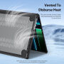 DUX DUCIS LCGM Series sjajna transparentna maska za MacBook Pro 16" (A2485 / A2780 / A2991 / A3186 / A3403 / A3428 / A3429) - crna