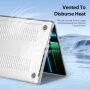 DUX DUCIS LCGM Series sjajna transparentna Maska za MacBook Pro 16" (A2485 / A2780 / A2991 / A3186 / A3403 / A3428 / A3429) - prozirna
