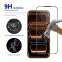 Rurihai kaljeno antirefleksno 2.5D staklo s crnim okvirom za iPhone 17 Pro Max / 18 Pro Max