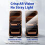 Rurihai kaljeno antirefleksno 2.5D staklo s crnim okvirom za iPhone 17 Pro Max / 18 Pro Max