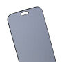 Matno kaljeno Anti-Spy staklo s crnim okvirom za iPhone 18 Pro Max