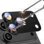 Rurihai Kaljeno staklo s metalnim okvirom za zaštitu leća kamere za iPhone 18 Pro Max - crno
