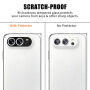 Kaljeno staklo s okvirom za zaštitu leća stražnje kamere za iPhone Duo - crno