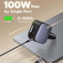 UGREEN EC604 komplet auto punjača s portovima 2x USB-C / USB-A i izvlačnog USB-C Kabel - 145W - 70 cm - siva