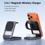 Q29 Qi2.2 3v1 sklopivi magnetni bežični stalak za iPhone / Apple Watch / AirPods - 25W - bijeli