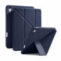 XDcase Y-fold Futrola s origami Stalak i prostorom za Apple Pencil za iPad 10,9" (2022) / 11" (2025) - tamnoplava