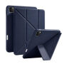 XDcase Y-fold Futrola s origami Stalak i prostorom za Apple Pencil za iPad Pro 11" (2018-2022) - tamnoplava