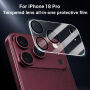 XDcase Kaljeno staklo za zaštitu leća stražnje kamere za iPhone 18 Pro - crno
