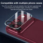 XDcase Kaljeno staklo za zaštitu leća stražnje kamere za iPhone 18 Pro - crno