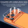 XDcase Kaljeno staklo za zaštitu leća stražnje kamere za iPhone 17 Pro - crno