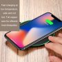 GY-68 ultratanki aluminijski bežični punjač za iPhone - crna