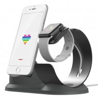 Aluminijska stanica za punjenje za Apple Watch a iPhone - Siva