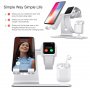Bestand 3u1 postolje u stanici za iPhone / Apple Watch / AirPods - srebrna