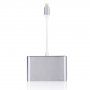 Adapter 8pin Lightning male za HDMI / VGA / audio female za iPhone / iPad - bijela